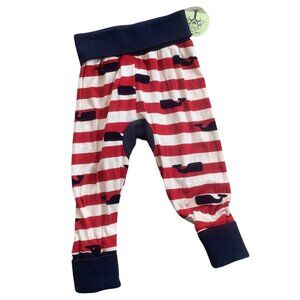 NWT Little Lissa Loo Whale Harem Playpants 12-18 Months